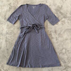 Toad & Co Cue Wrap Cafe Dress Women's SMALL Outdoor Athleisure